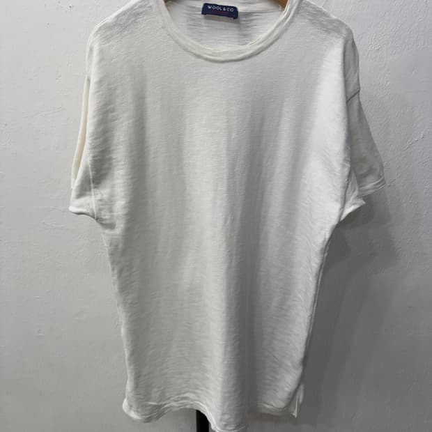 정품) 시리즈 WOOL&CO 라운드넥 반팔티 100