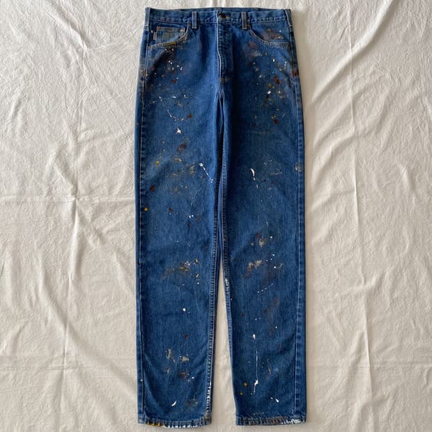 칼하트 페인팅 데님 팬츠
