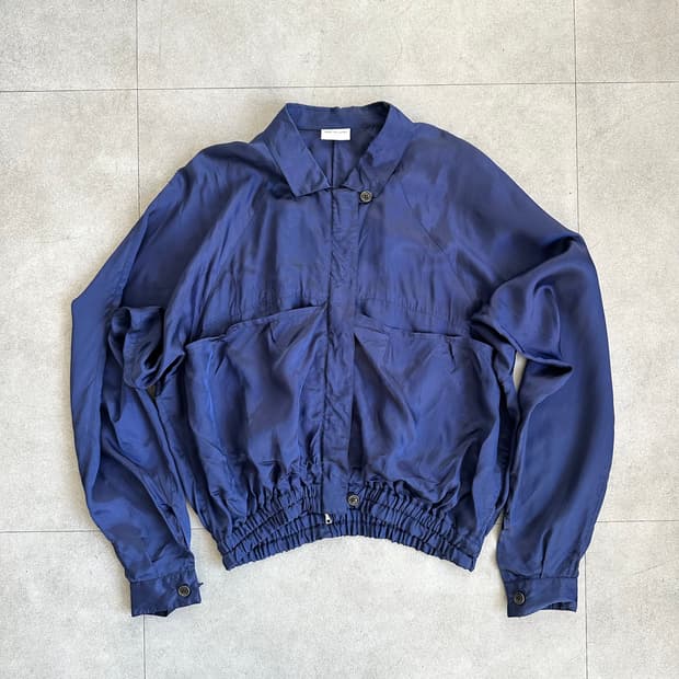 드리스 반 노튼 레이온 블루종 자켓