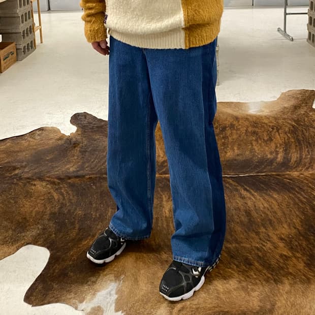 COEN by united arrows wide denim pants