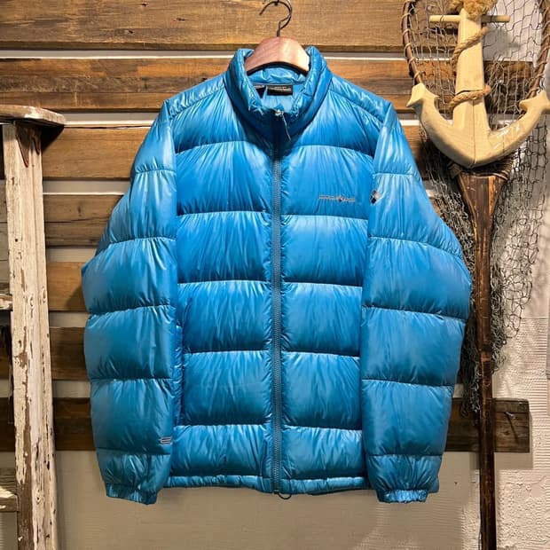 [XL]90's 몽벨 EX800 스카이블루 덕다운 경량 패딩