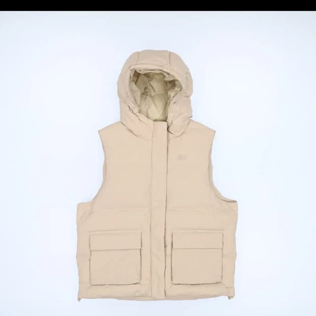 신형 뉴발란스 덕다운 후드패딩조끼 1107HR3