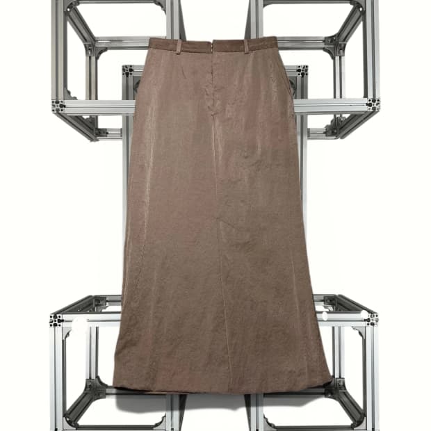 ATON straight skirt Brown