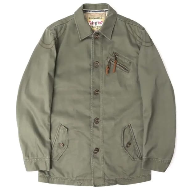 (빈티지) 리바이스 카키 싱글 워크자켓