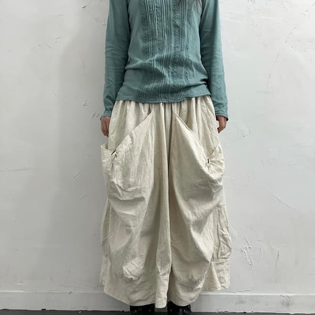 fillil big pocket long skirt