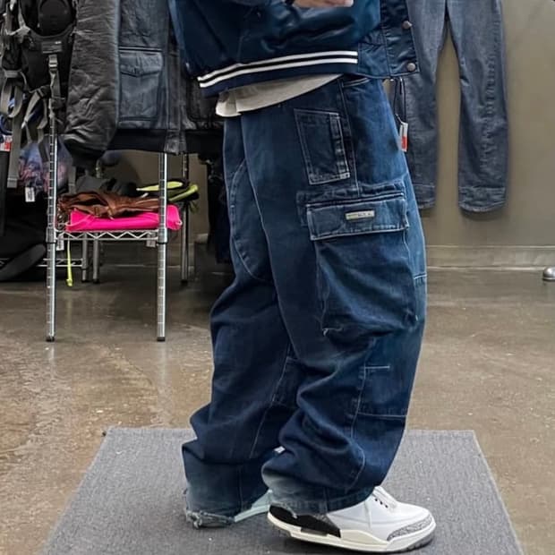 90's vans 더블니 카고팬츠