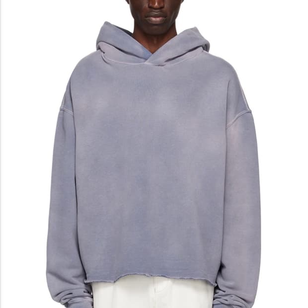 (M) 마르지엘라 코튼 워시드 후드 라일락