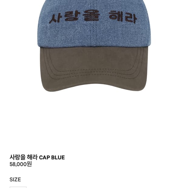 새상품 코이세이오 사랑을 해라 모자