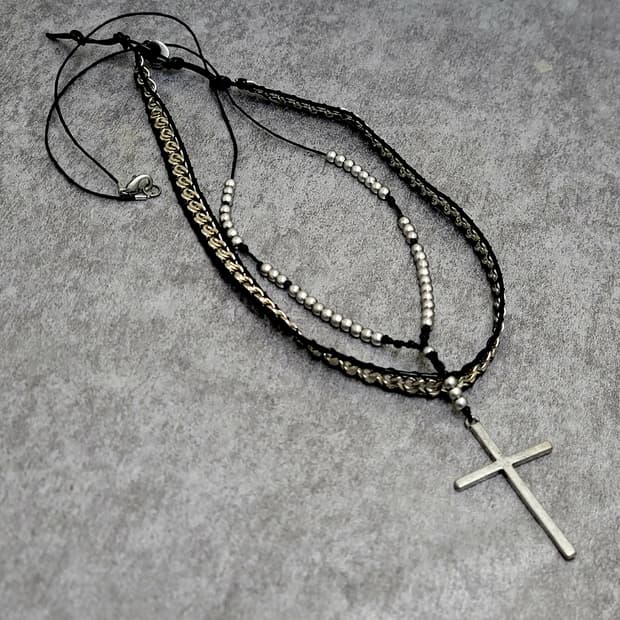 cross necklace set