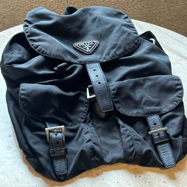 [S급/정품] 프라다 리나일론&사피아노 백팩 스몰사이즈