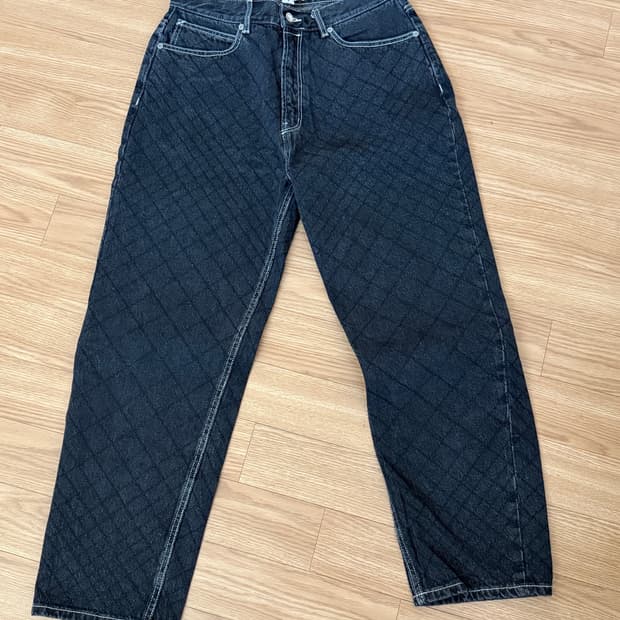 예스아이씨 Net 5 Pockets Denim Pants Black- S