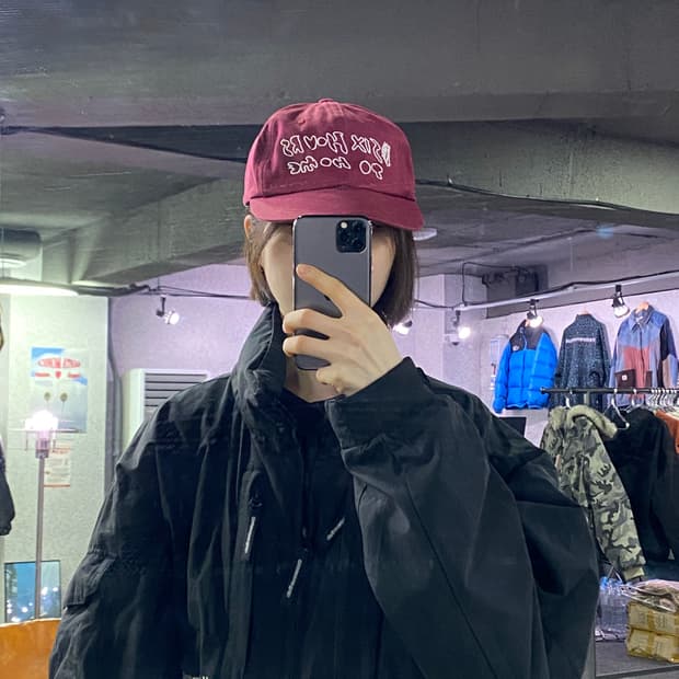 디스이즈네버댓 백로고 이니셜 볼캡 B3803