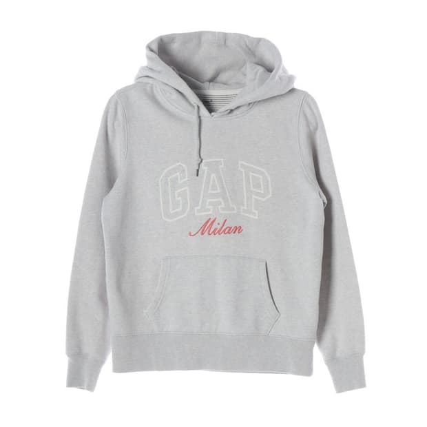 GAP 밀란 시티 시리즈 로고 그레이 후드티 S