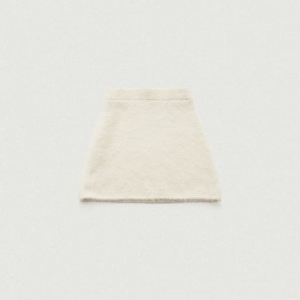 더바넷 Susie Alpaca Knit Mini Skirt 아이보리