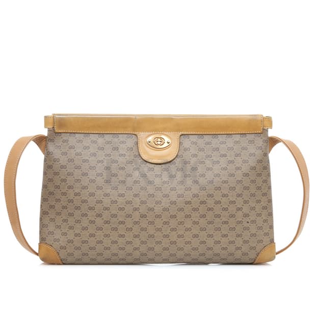 구찌 빈티지 숄더백 1980 마이크로 GG 오피디아 호보백