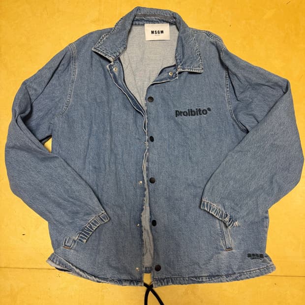 MSGM 코치 데님 오버사이즈핏 자켓 105 