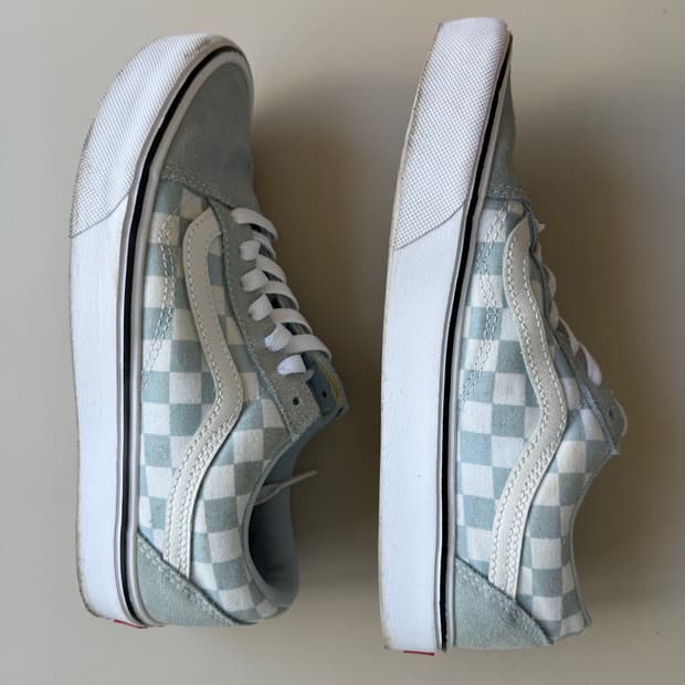 [2회착용.235] VANS 올드스쿨 체크 반스 스니커즈 캔버스 운동화