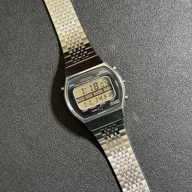 시티즌 빈티지 41-1094 LCD 전자시계