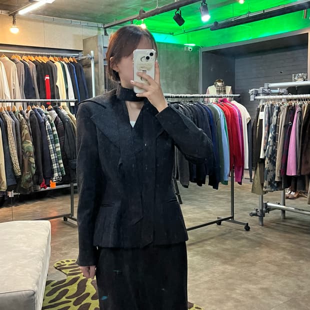 NOVESPAZIO 셋업 / 여성 빈티지 셋업 투피스