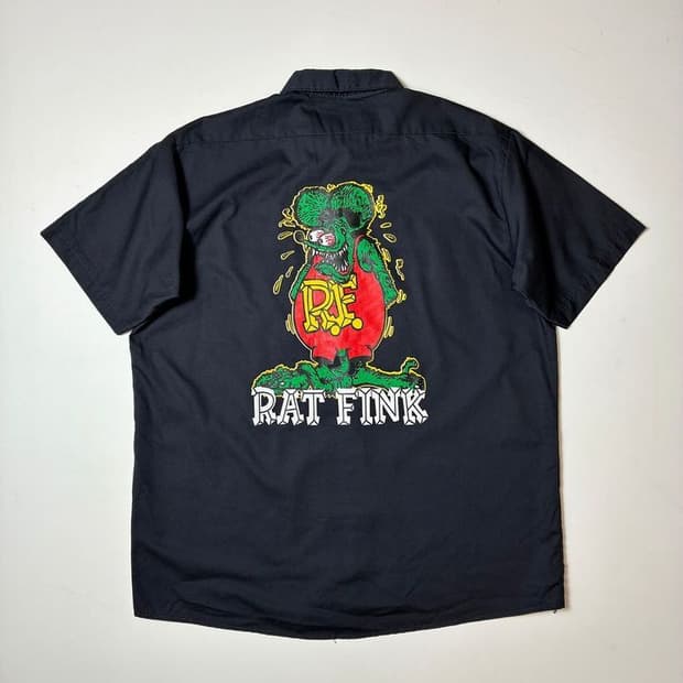 Selected 00's 빅프린팅 반팔 코튼 셔츠 PN9487