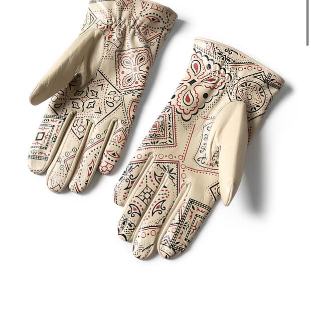 캐피탈 쿠키 레더 장갑 아이보리 s 사이즈