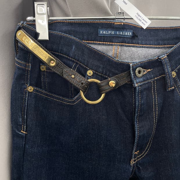 랄프로렌 금장 데님진