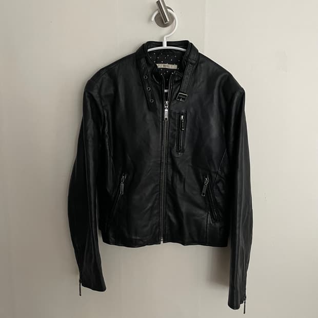 ships 양가죽 레더 자켓