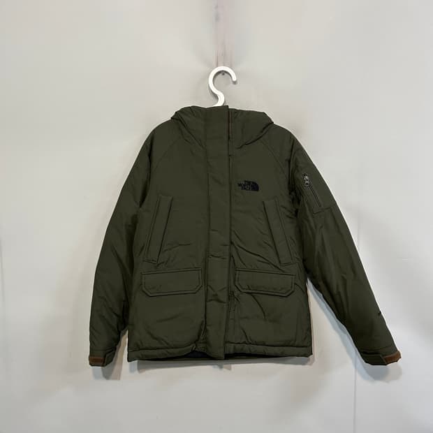 노스페이스 여성 하이벤트 거위털 패딩 85 카키색