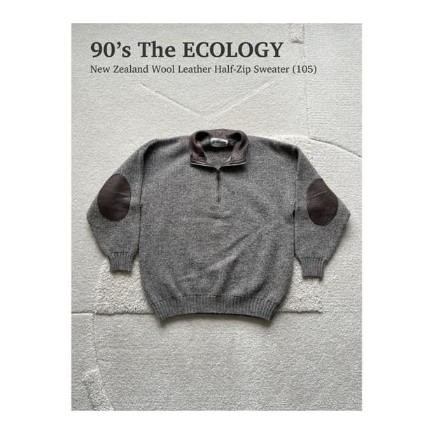 The Ecology 뉴질랜드 울 레더 하프집업 (105)