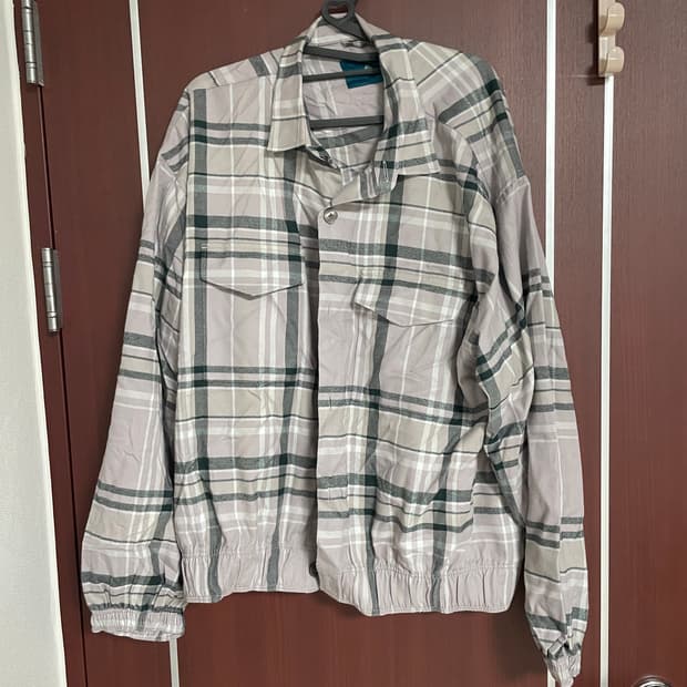 체크 셔츠 자켓