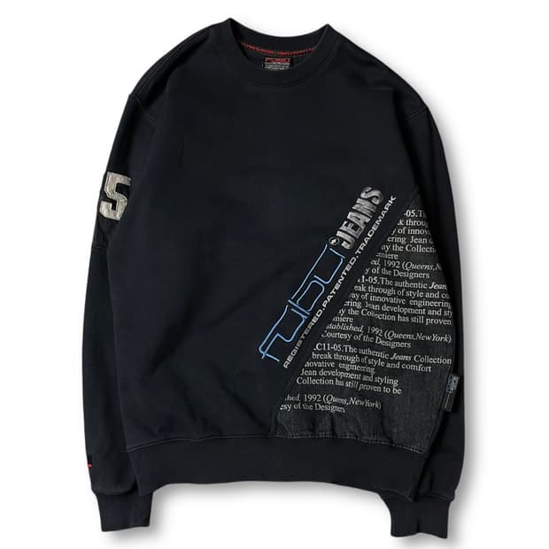 후부 블랙 프린팅 디테일 05 맨투맨 95