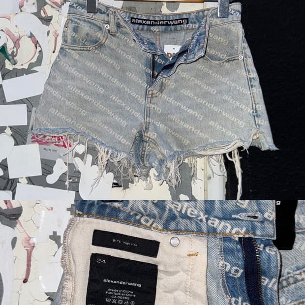 알렉산더왕 숏데님팬츠 