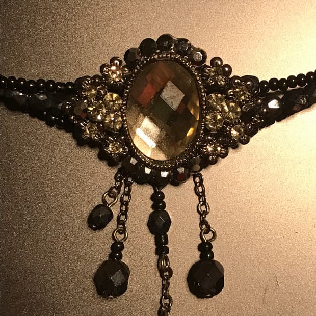 고스 초커 goth choker