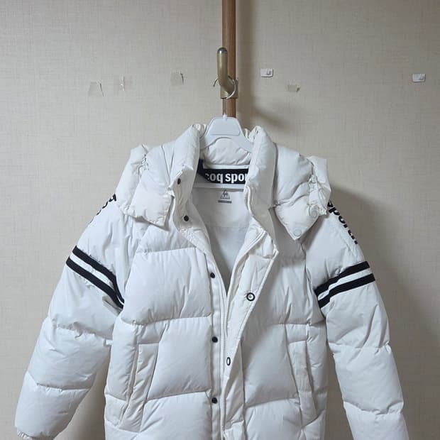 르꼬끄 화이트 구스다운 패딩