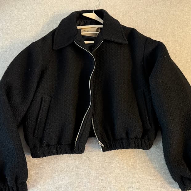 마뗑킴 트위드 크롭 자켓