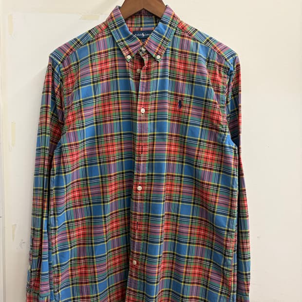 N64. 폴로 체크 셔츠