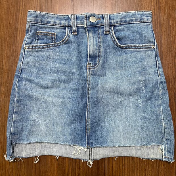 빈티지 미니 데님 스커트 청치마