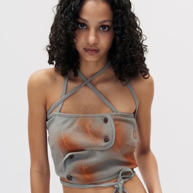 setsetset 쎄쎄쎄 시그니처 크로스오버 데미지 탱크탑 S