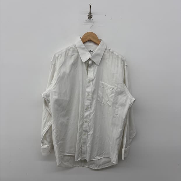 발렌시아가 헤링본 긴팔 셔츠 남성 XXL