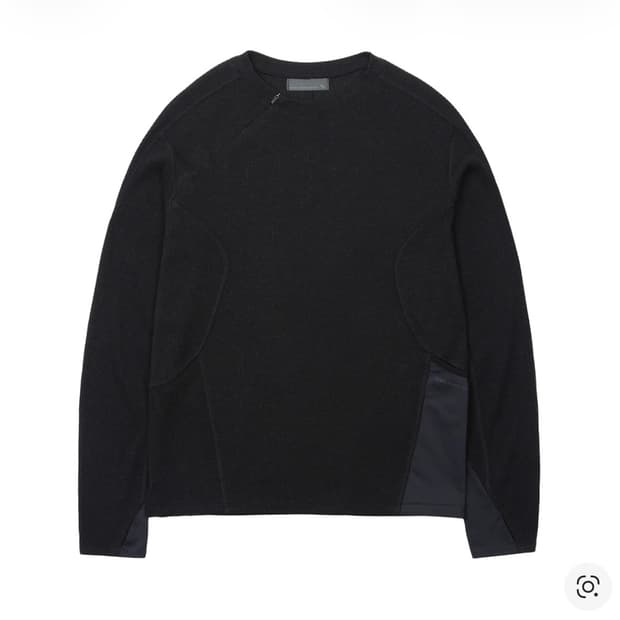 2) 산산기어 리브드 롱슬리브 블랙 새상품 팝니다