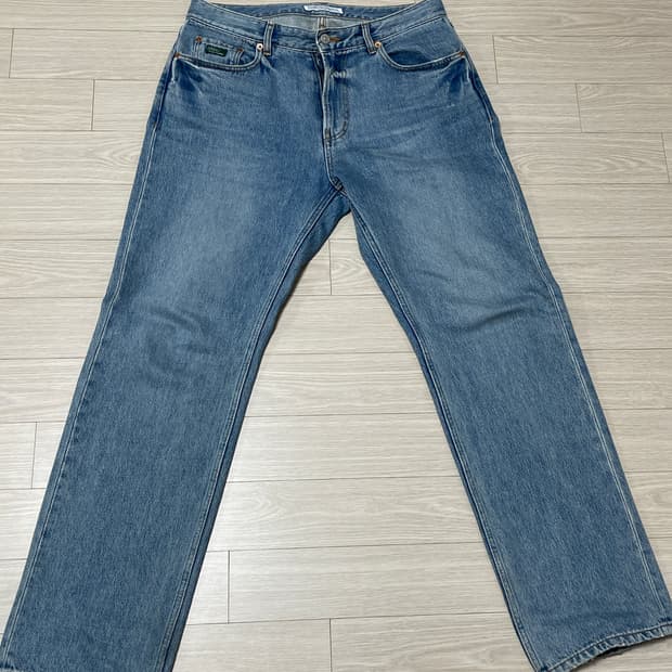 헤리티지플로스 워시드 데님 팬츠 L 인디고