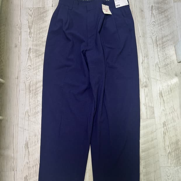 [XL]유니클로 마르니 와이드 팬츠 네이비 Uniqlo MARNI