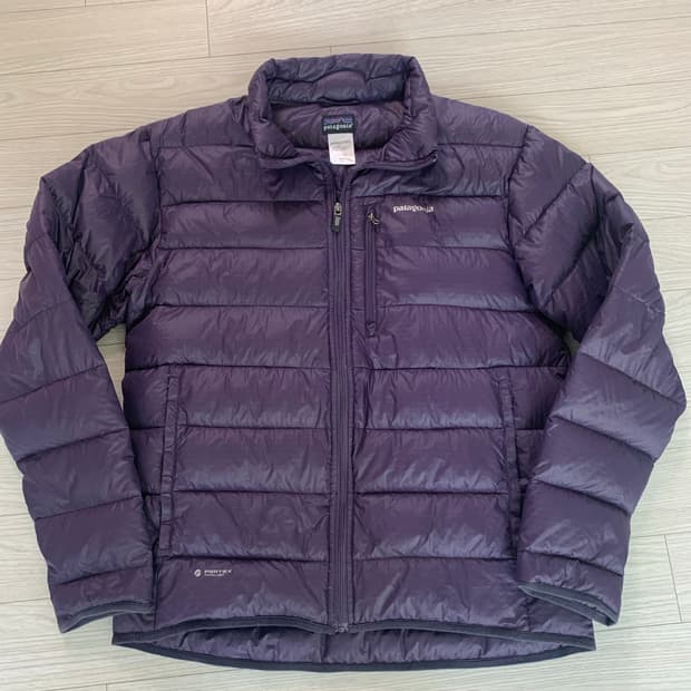 파타고니아 퍼플 경량 다운 패딩 m