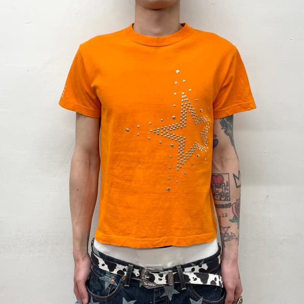 Studded Star Orange T-shirt