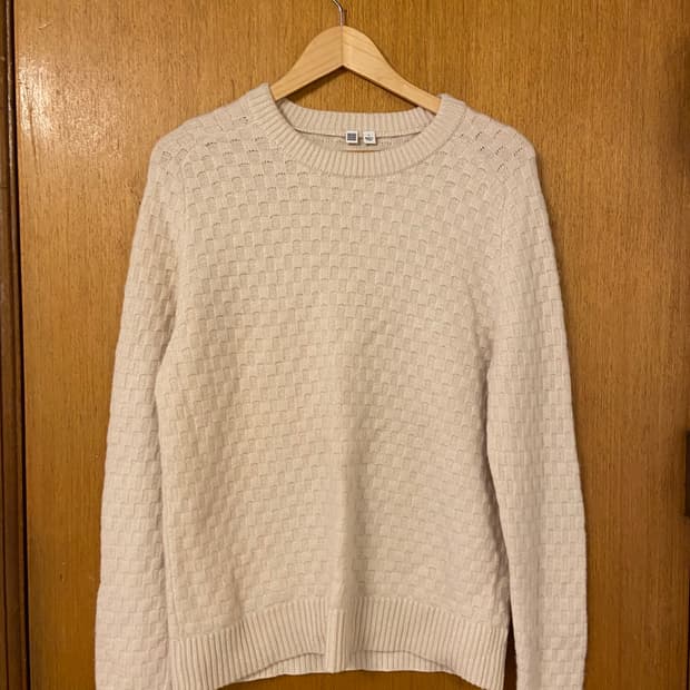 유니클로 르메르 아이보리 니트 L