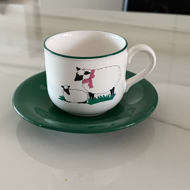 빈티지 컵앤소서