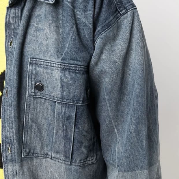 032c 오버사이즈 데님 셔츠 자켓