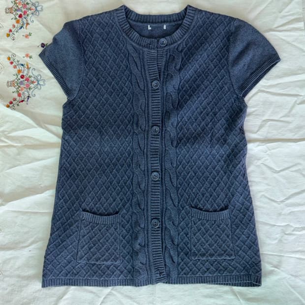 빈티지 모리걸 니트 가디건