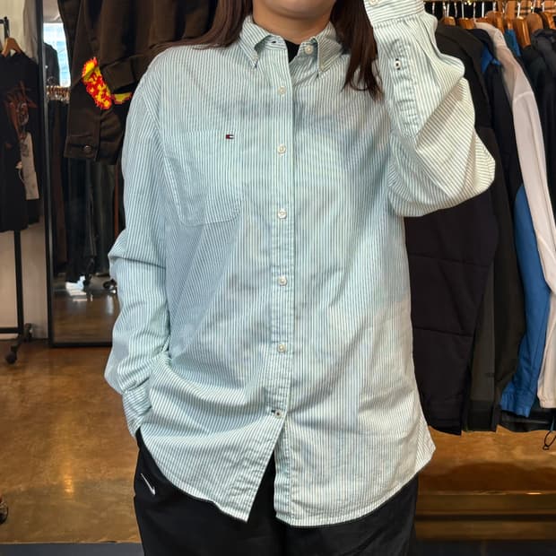타미힐피거 스트라이프 셔츠