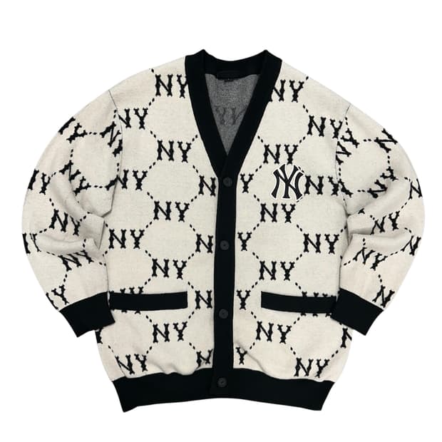 MLB 양키즈 다이아 모노그램 가디건(L)